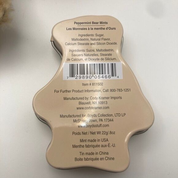 Boyds Bears Vintage Early 90's Lot 3 Bears 1‎ Empty Mint Tin - Picture 3 of 9